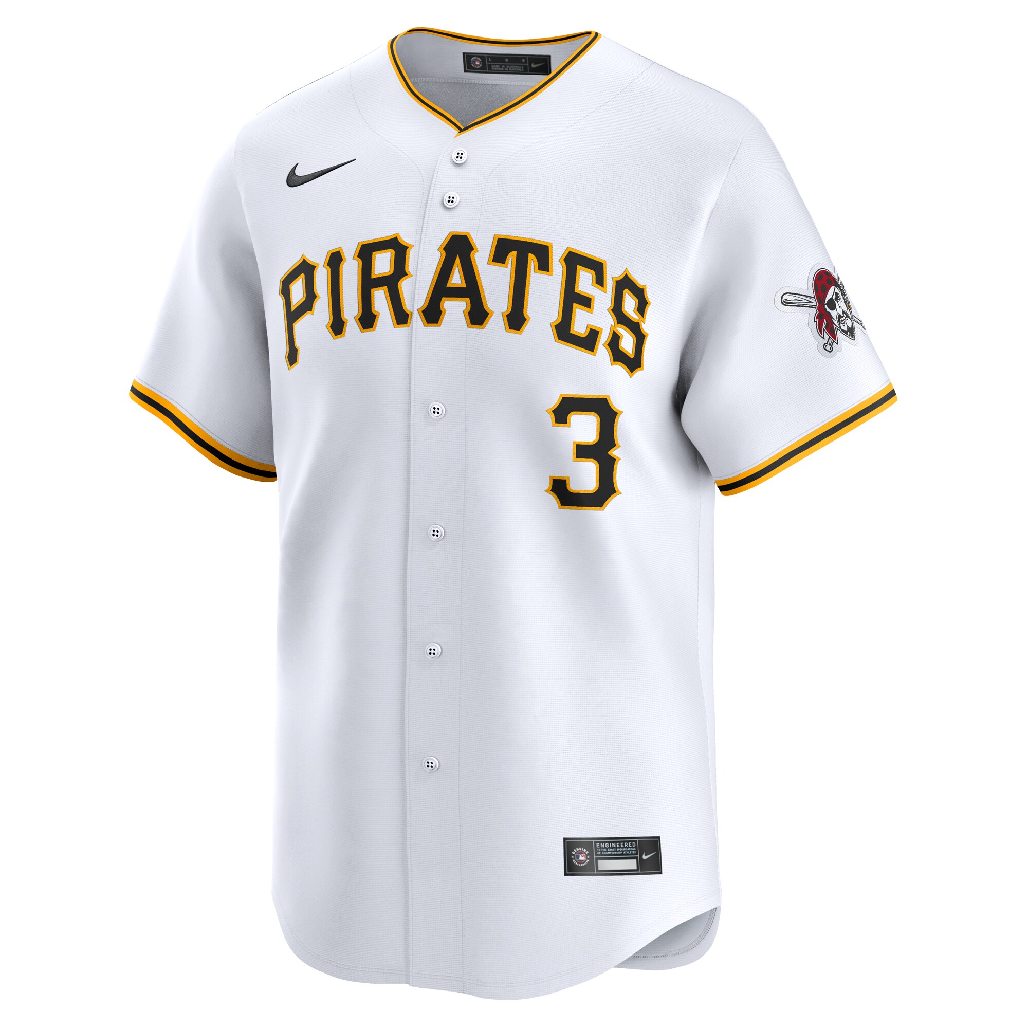 Alternative view of Ji-hwan Bae Pittsburgh Pirates Home Limited Player Jersey - White
