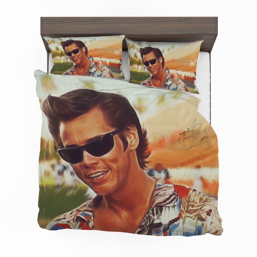 Alternative view of Jim Carrey In Ace Ventura Pet Detective Movie Bedding Set - Custom Bedding Set