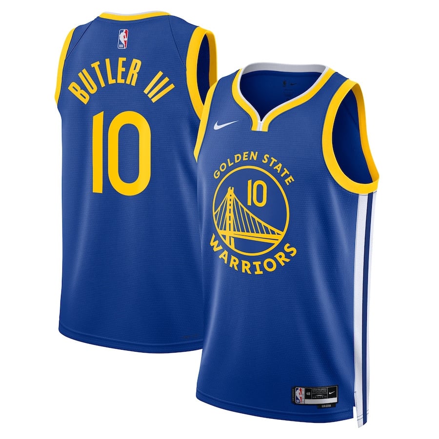 Jimmy Butler 10 Golden State Warriors Unisex Swingman Jersey - Icon Edition - Royal - JS779 
