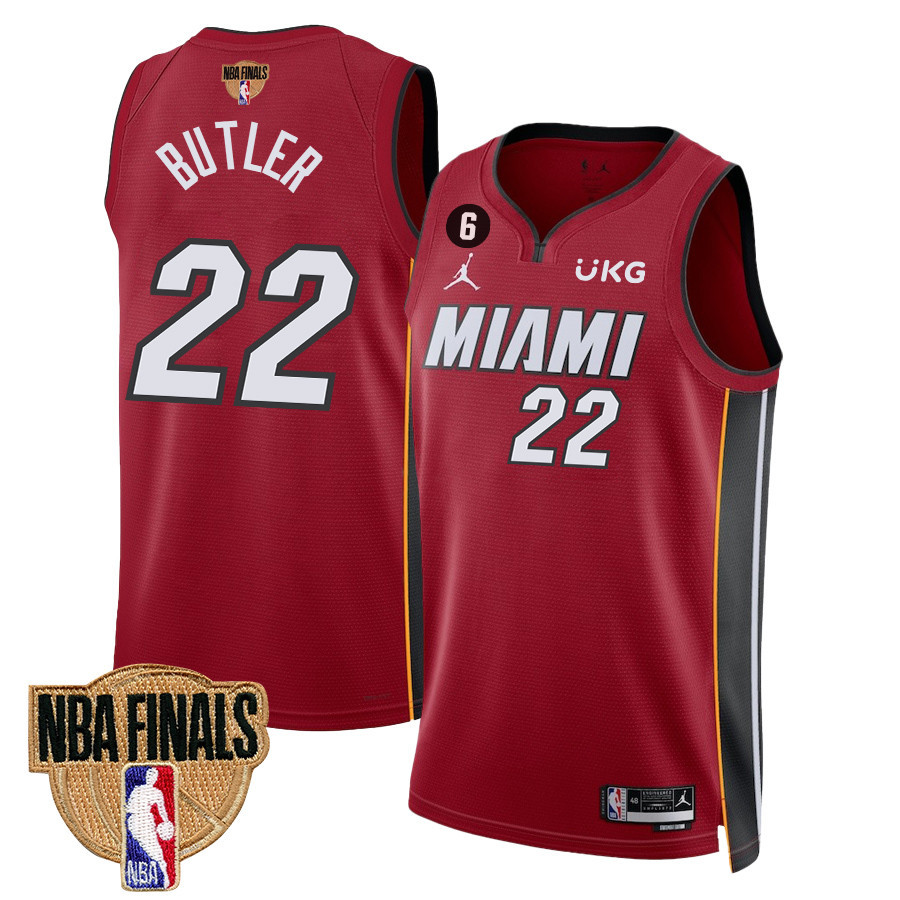 Jimmy Butler 22 Miami Heat Final Champions 2023 Swingman Jersey - Red - JS603 