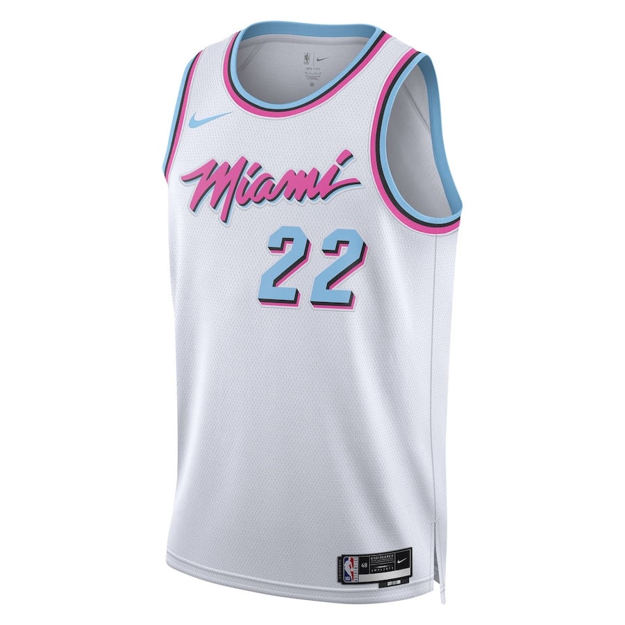 Alternative view of Jimmy Butler 22 Miami Heat Unisex 2024/25 Swingman Player Jersey - City Edition - White - JS335 