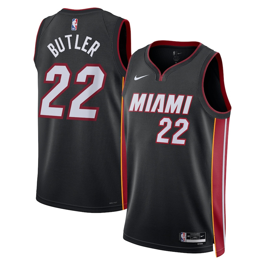 Jimmy Butler 22 Miami Heat Unisex Swingman Jersey - Icon Edition - Black - JS468 