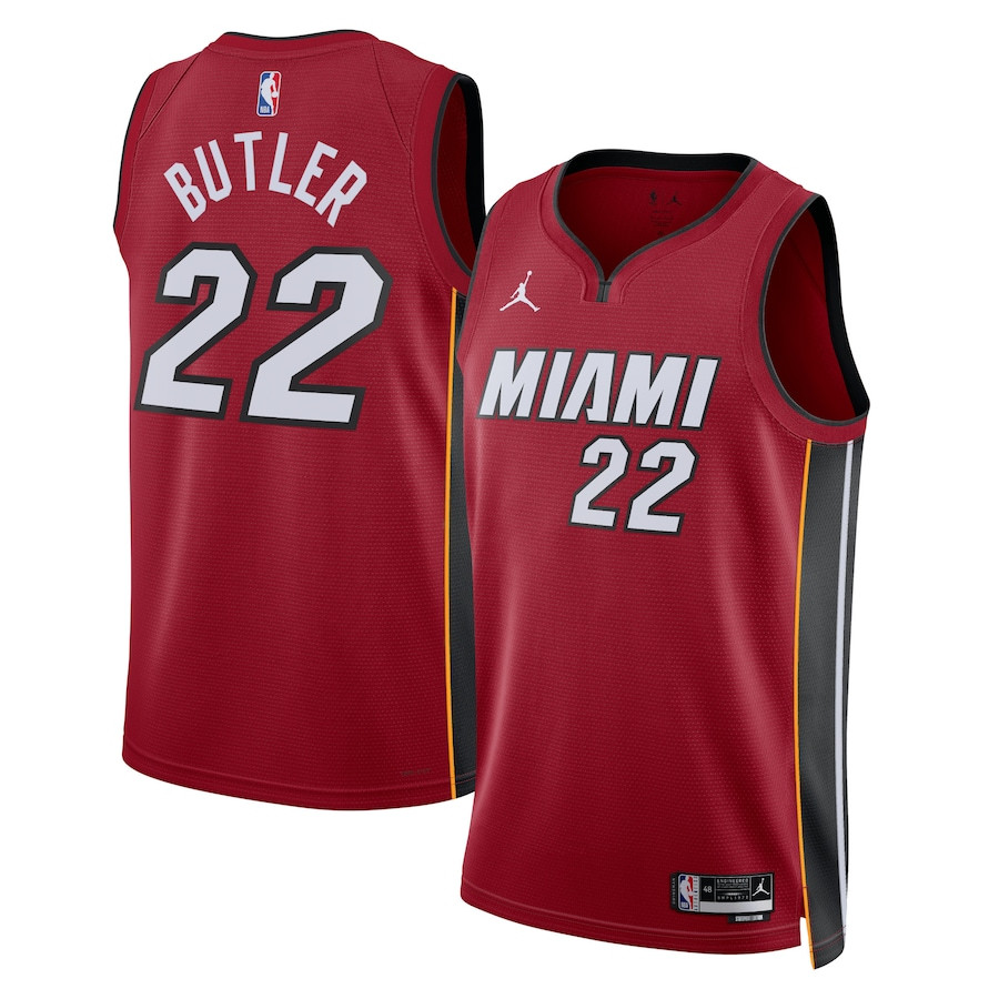 Jimmy Butler 22 Miami Heat Unisex Swingman Jersey - Statement Edition - Crimson - JS870 
