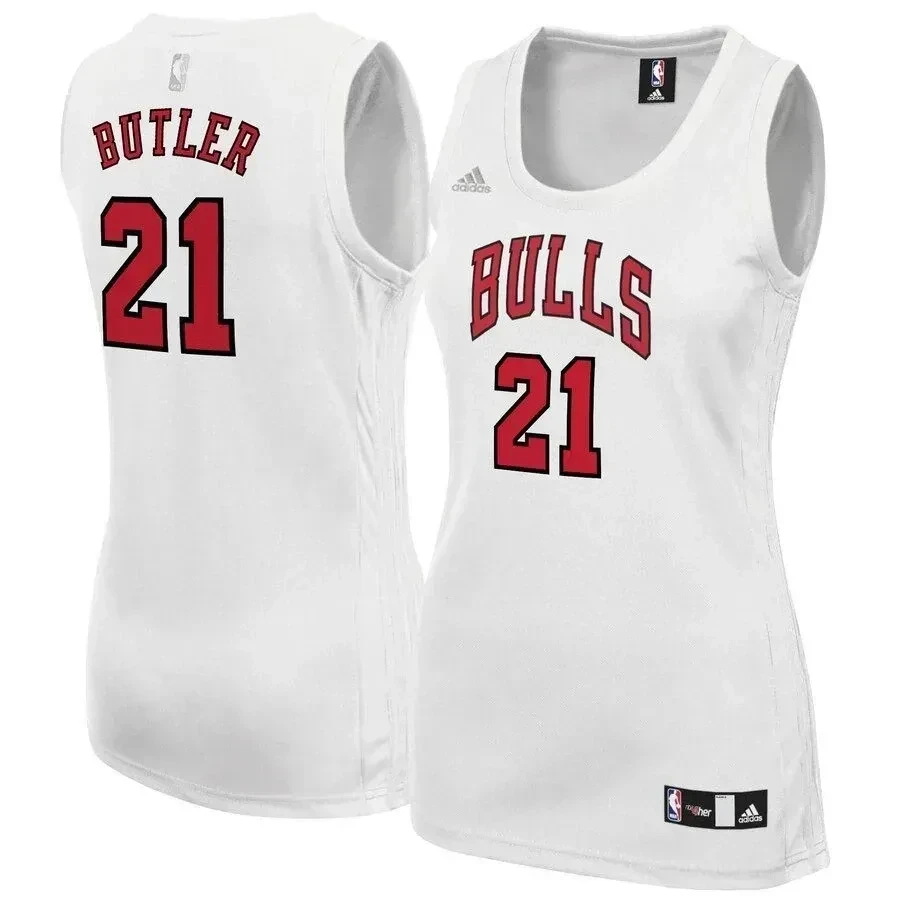 Jimmy Butler Chicago Bulls Women's Fashion Jersey - White - JS186 