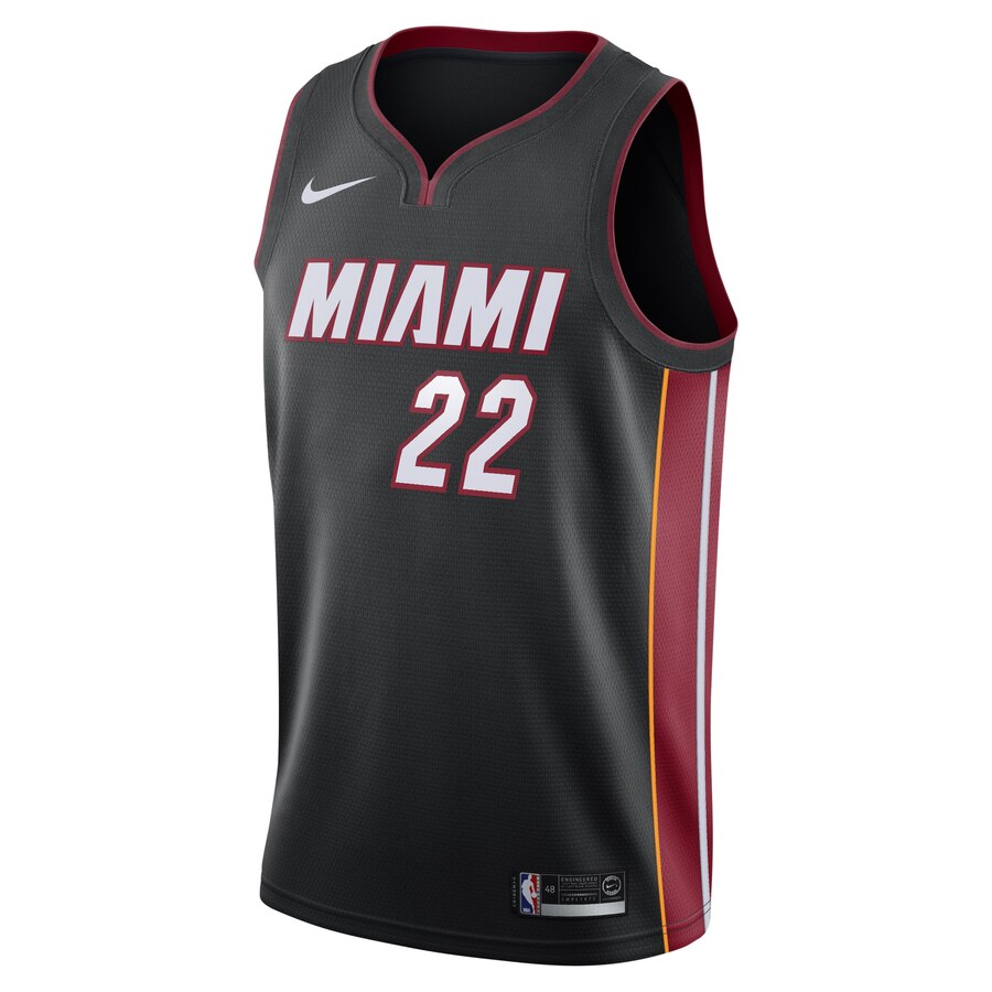 Alternative view of Jimmy Butler Miami Heat 2019/20 Swingman Jersey Black - Icon Edition