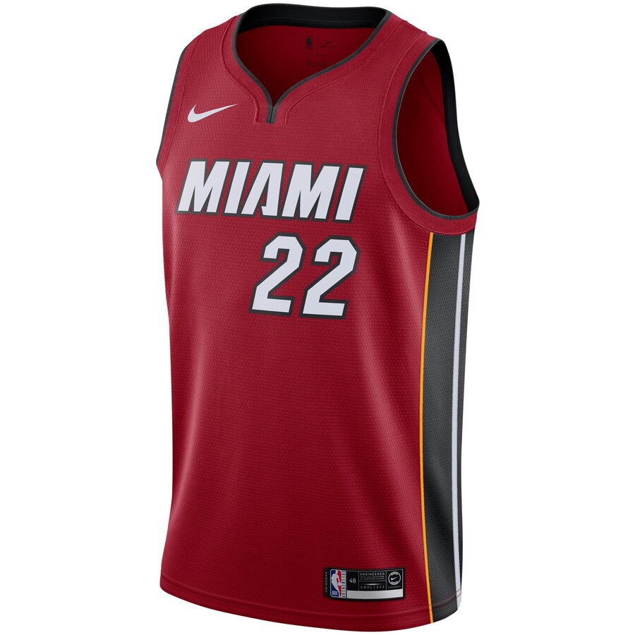 Alternative view of Jimmy Butler Miami Heat 2019/2020 Swingman Jersey – Statement Edition – Red