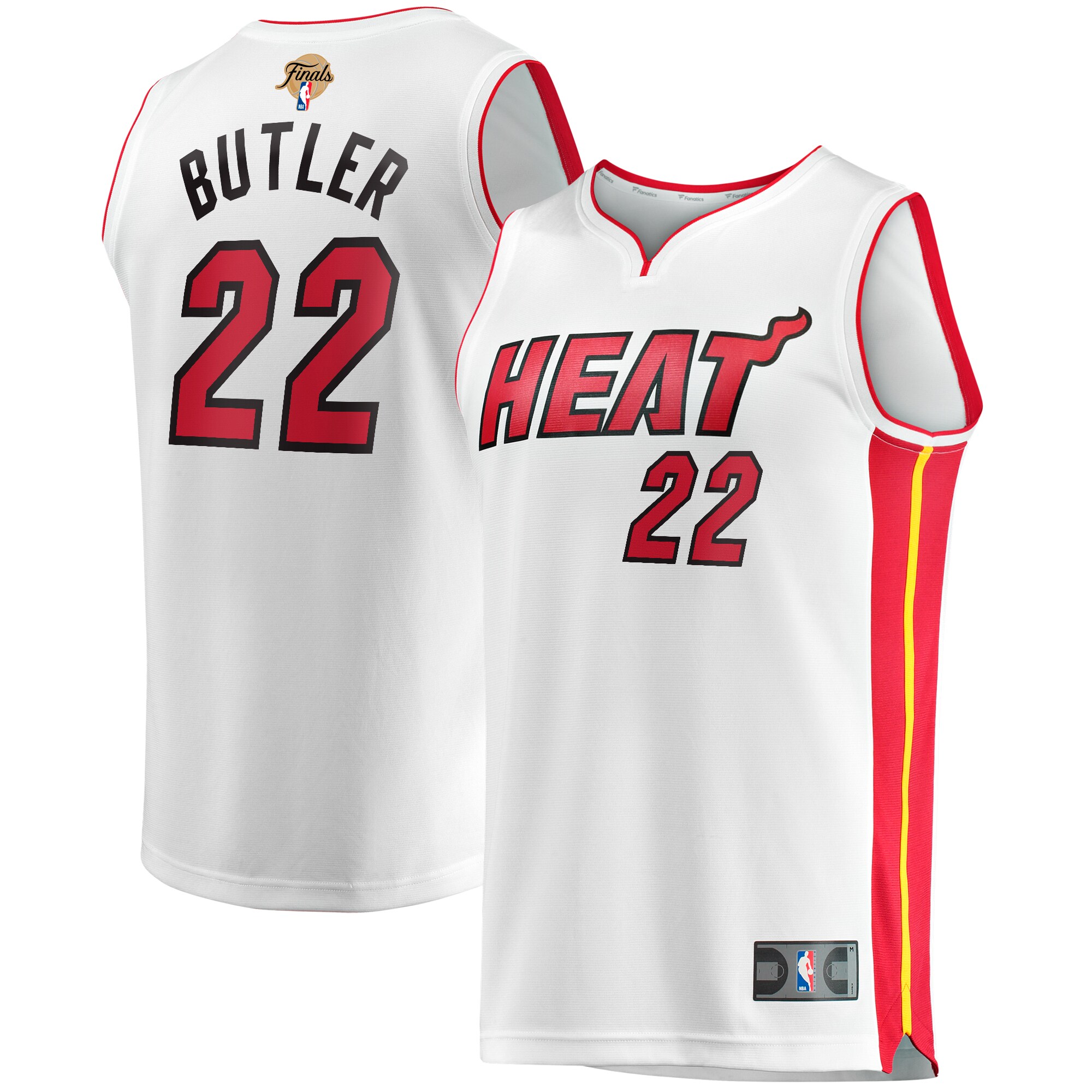 Alternative view of Jimmy Butler Miami Heat Fanatics Branded 2023 Nba Finals Fast Break Player Jersey - Association Edition - White