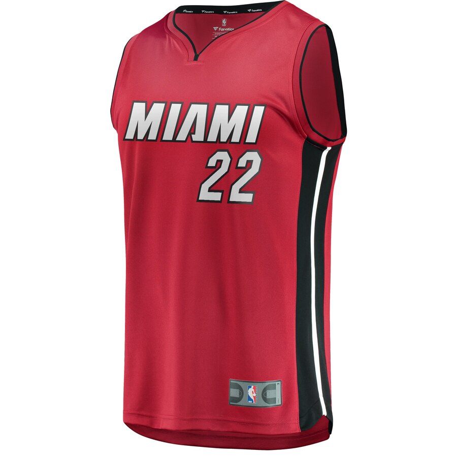 Alternative view of Jimmy Butler Miami Heat Fanatics Branded Fast Break Player Jersey - Statement Edition - Red