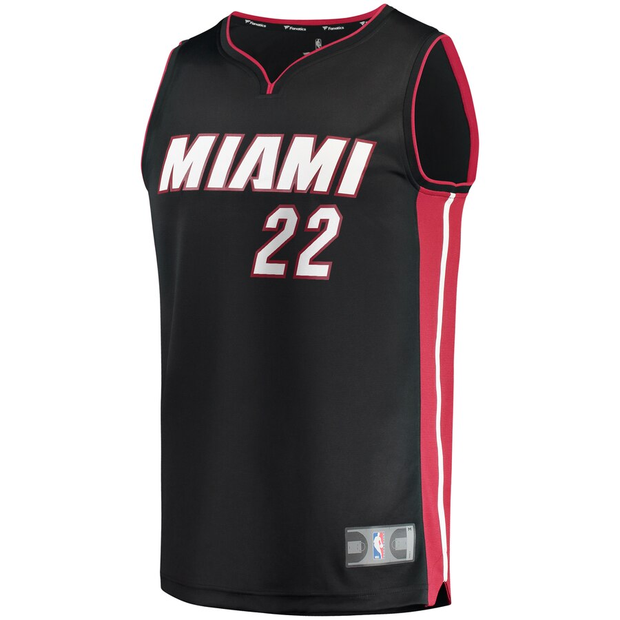 Alternative view of Jimmy Butler Miami Heat Fanatics Branded Fast Break Replica Player Jersey - Black - Icon Edition