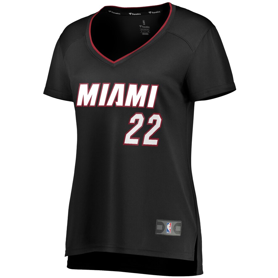 Alternative view of Jimmy Butler Miami Heat Fanatics Branded Women's Fast Break Replica Jersey - Black - Icon Edition