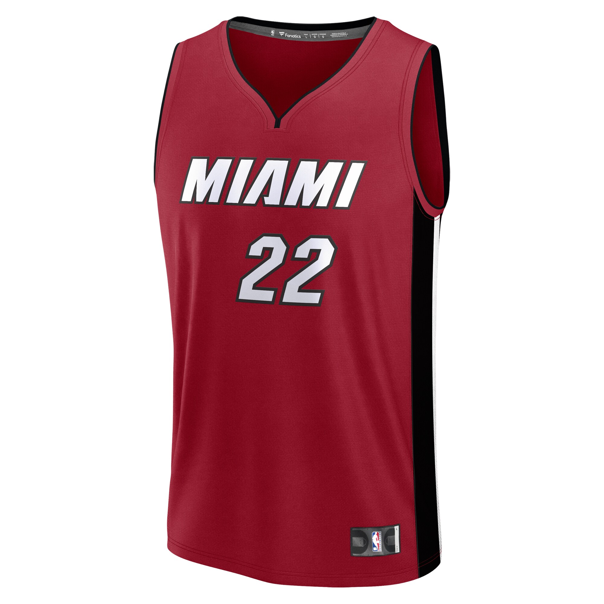 Alternative view of Jimmy Butler Miami Heat Fanatics Fast Break Replica Player Jersey - Statement Edition - Red