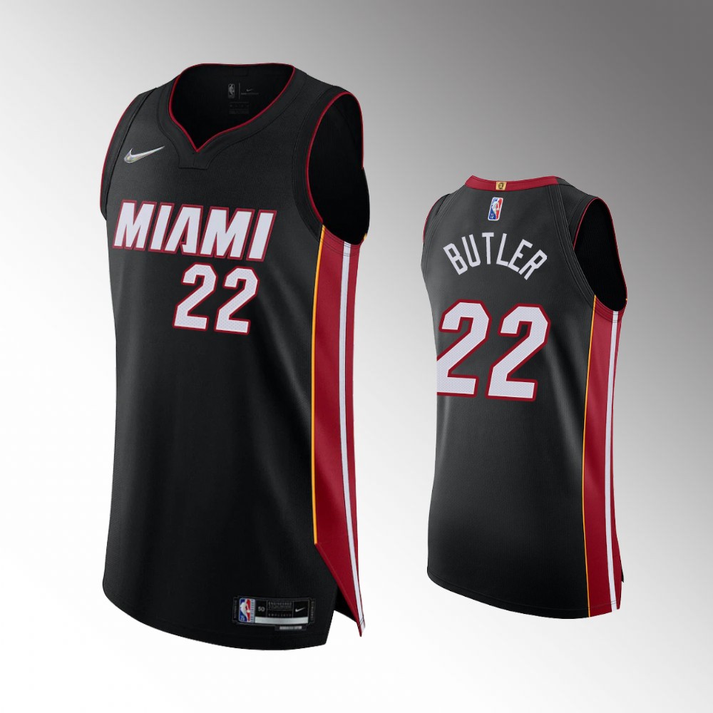 Jimmy Butler Miami Heat Icon Edition Black Authentic Jersey 2021-22