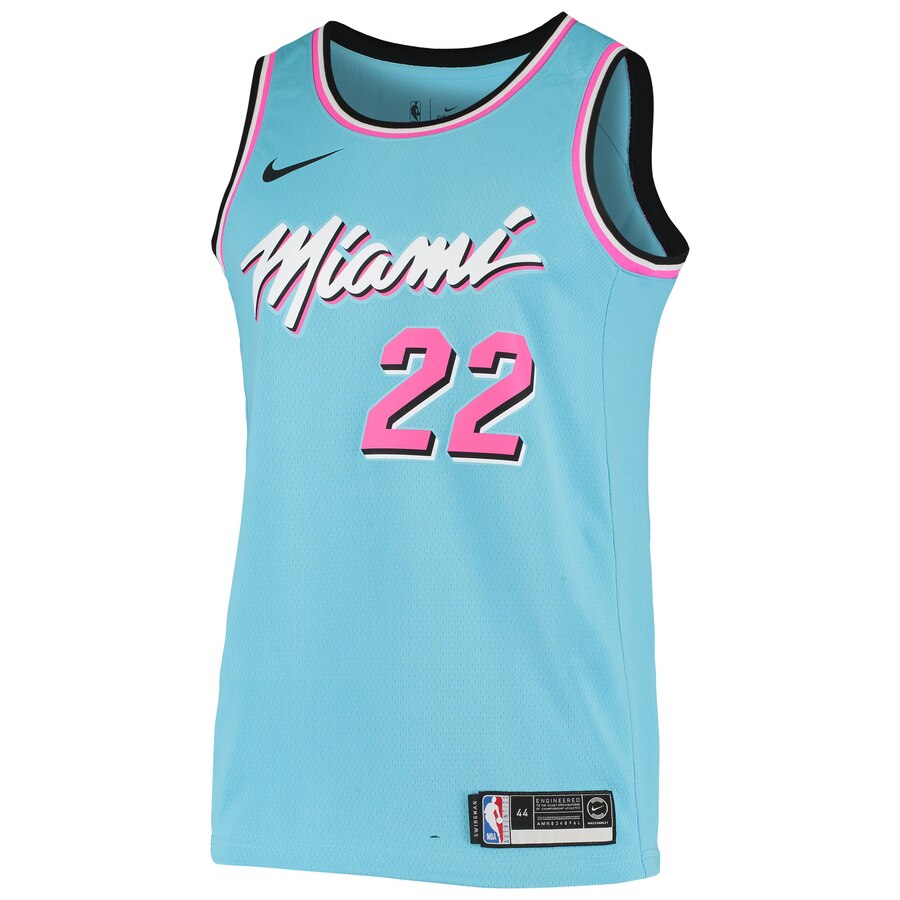 Alternative view of Jimmy Butler Miami Heat Swingman Jersey - City Edition - Light Blue