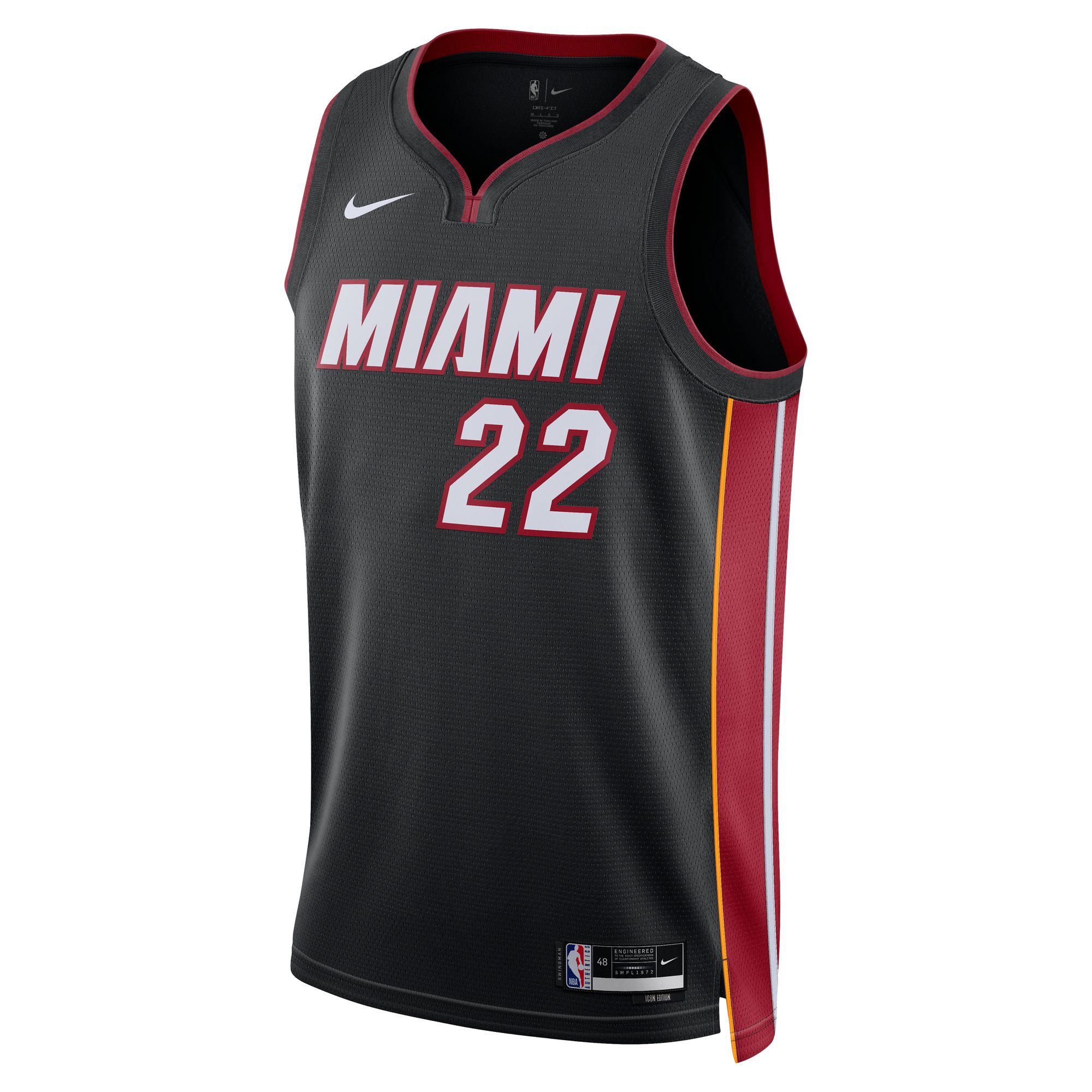 Alternative view of Jimmy Butler Miami Heat Unisex Swingman Jersey - Icon Edition - Black