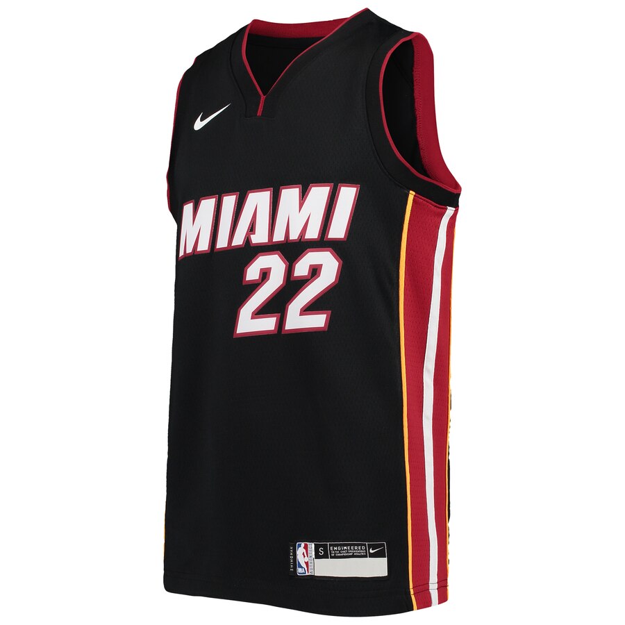 Alternative view of Jimmy Butler Miami Heat Youth Swingman Jersey - Icon Edition - Black