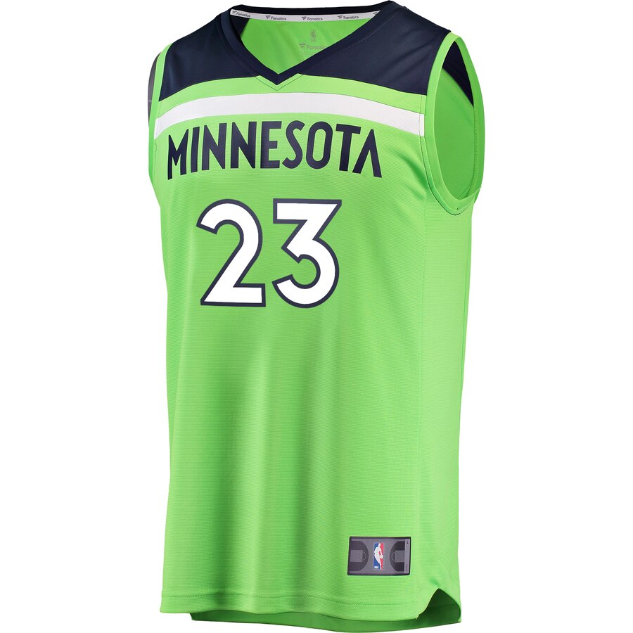 Alternative view of Jimmy Butler Minnesota Timberwolves Fanatics Branded Youth Fast Break Replica Jersey Neon Green - Statement Edition