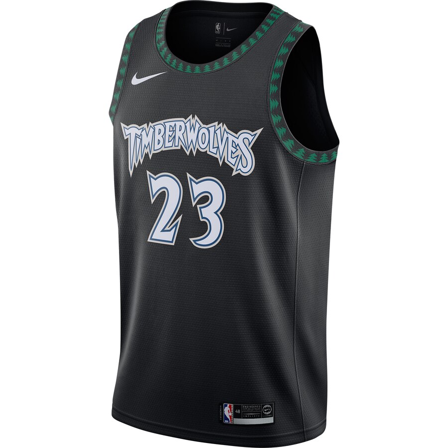 Alternative view of Jimmy Butler Minnesota Timberwolves Hardwood Classics Swingman Jersey - Black