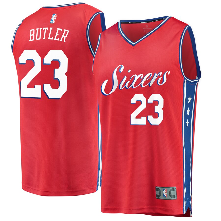 Jimmy Butler Philadelphia 76ers Fanatics Branded Youth Fast Break Replica Player Jersey- Statement Edition - Red
