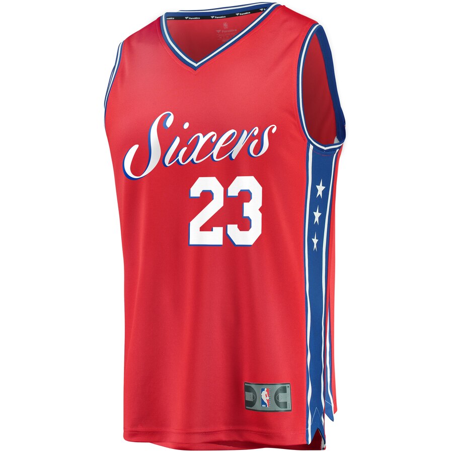 Alternative view of Jimmy Butler Philadelphia 76ers Fanatics Branded Youth Fast Break Replica Player Jersey- Statement Edition - Red