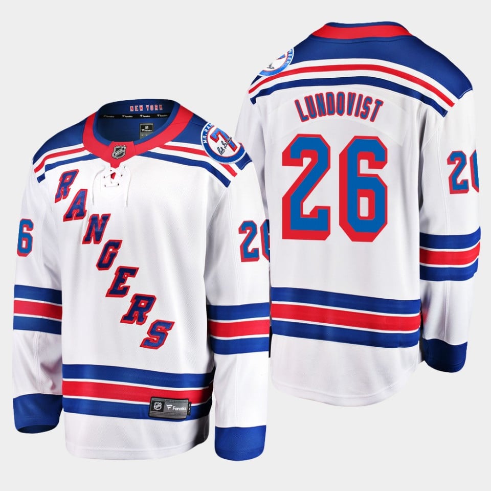 Jimmy Vesey 26 New York Rangers Away Breakaway Men Jersey - White - JS239 