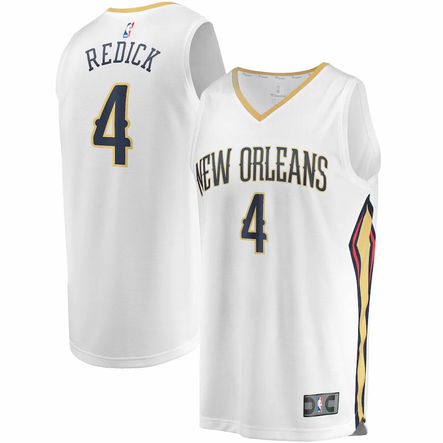 Jj Redick New Orleans Pelicans Fanatics Branded Fast Break Player Jersey - Association Edition - White
