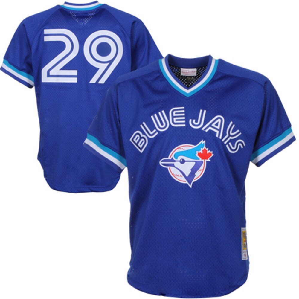 Joe Carter Toronto Blue Jays Mitchell & Ness 1993 Cooperstown Collection Mesh Batting Practice Jersey - Royal