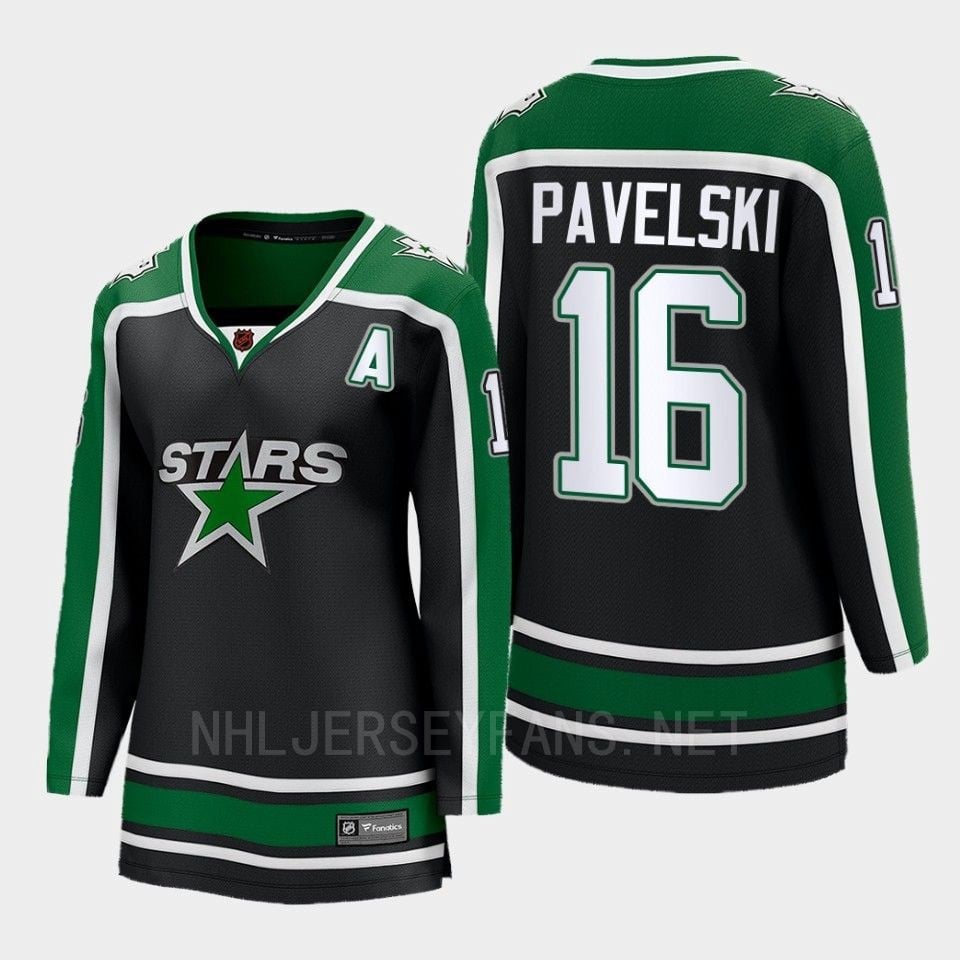 Joe Pavelski 16 Dallas Stars 2022 Special Edition 2.0 Women Breakaway Player Retro Jersey Black - JS716 