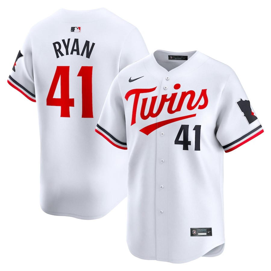 Joe Ryan 41 Minnesota Twins Home Limited Player Men Jersey - White 