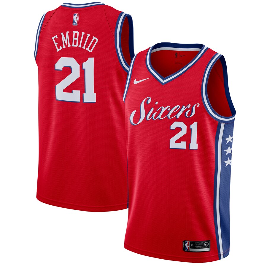 Joel Embiid Philadelphia 76ers Swingman Jersey - Statement Edition - Red