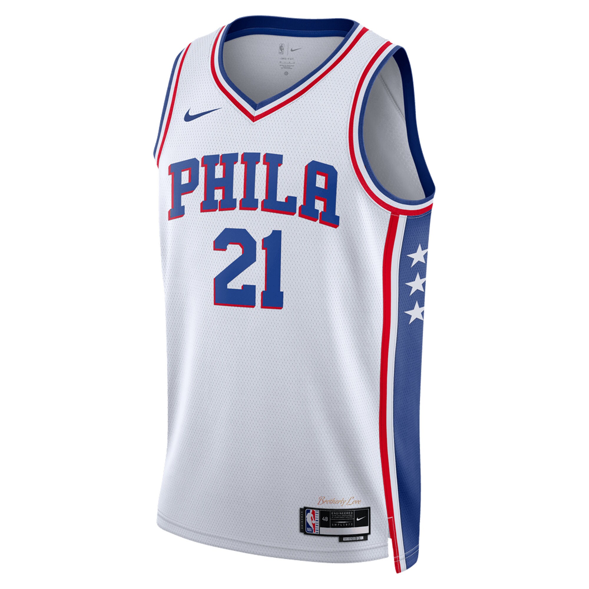 Alternative view of Joel Embiid Philadelphia 76ers Unisex Swingman Jersey – Association Edition – White