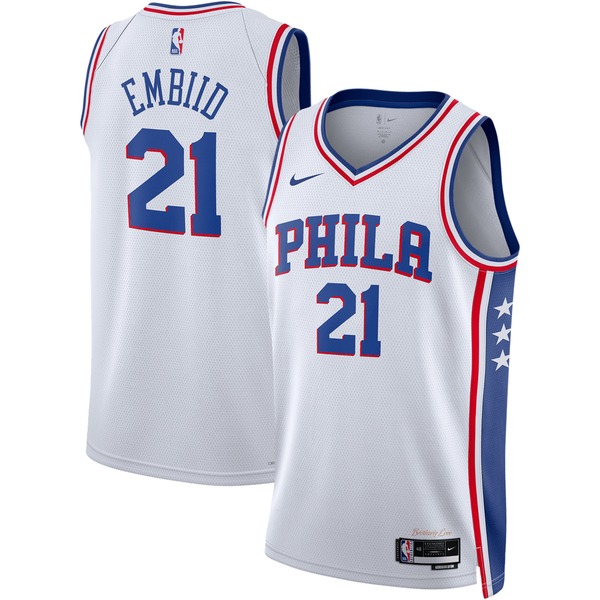 Joel Embiid Philadelphia 76ers Unisex Swingman Jersey – Association Edition – White