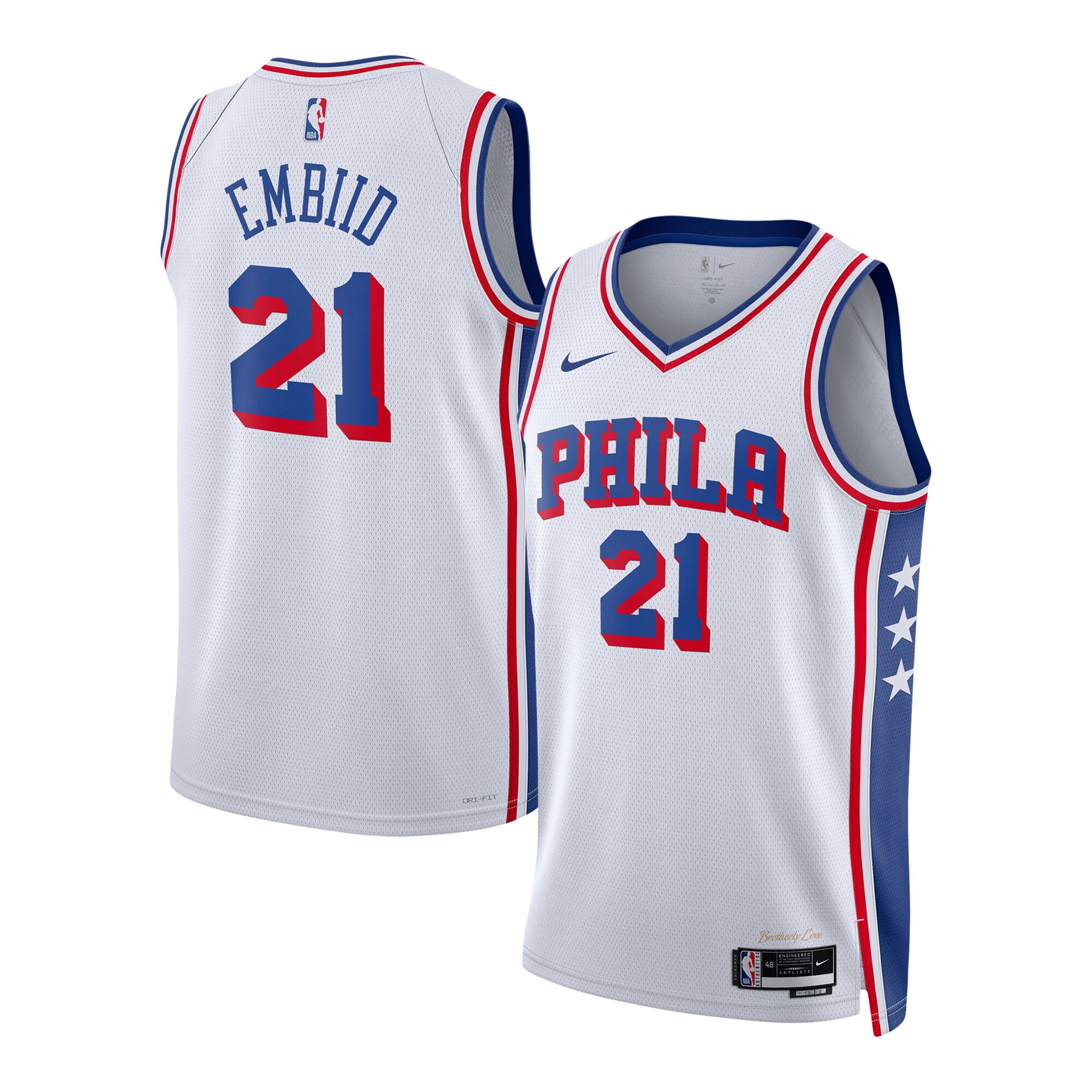 Joel Embiid Philadelphia 76ers Youth Swingman Jersey - Association Edition - White
