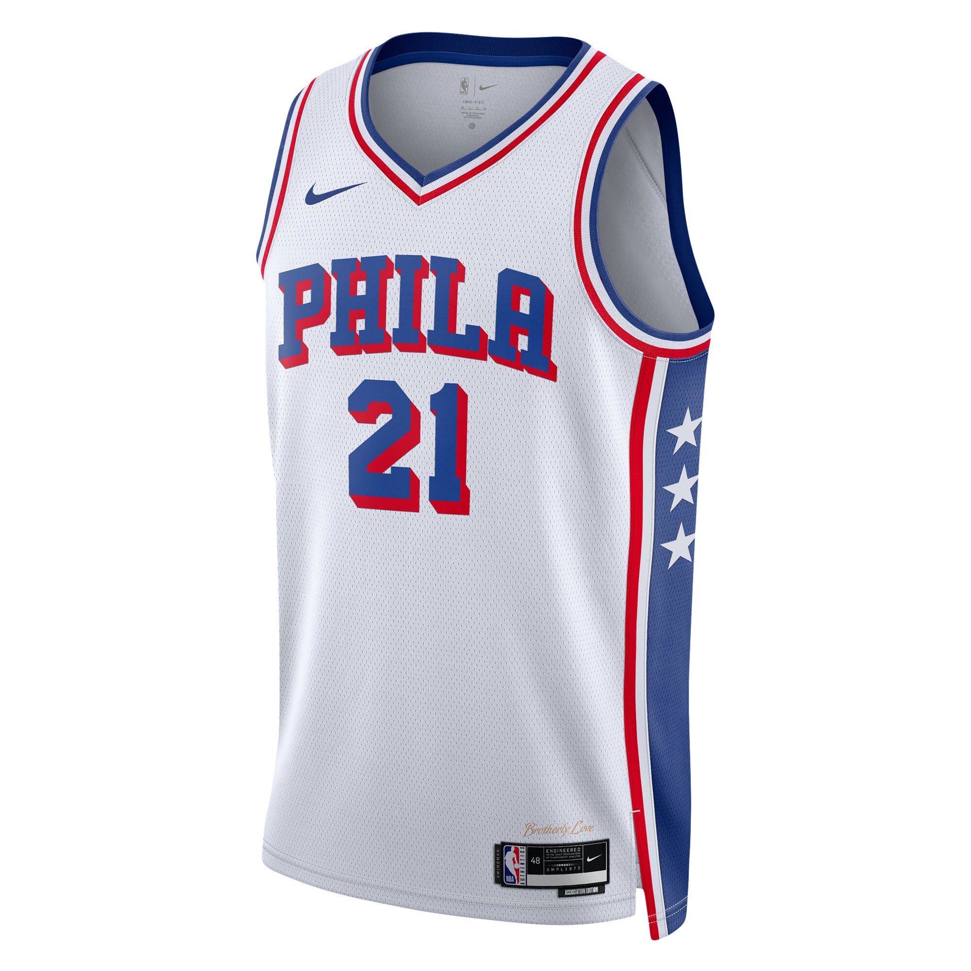 Alternative view of Joel Embiid Philadelphia 76ers Youth Swingman Jersey - Association Edition - White