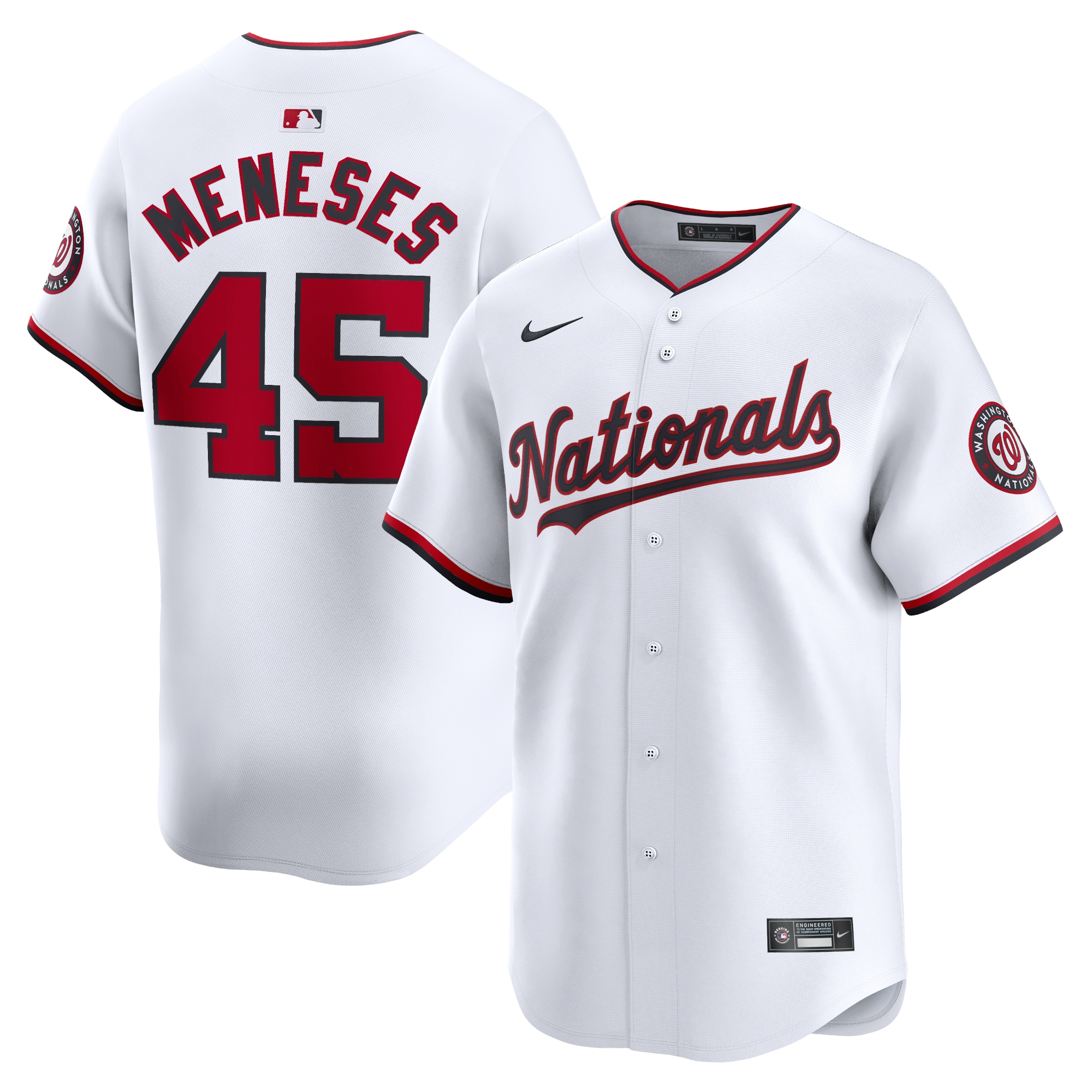 Joey Meneses Washington Nationals Home Limited Player Jersey - White