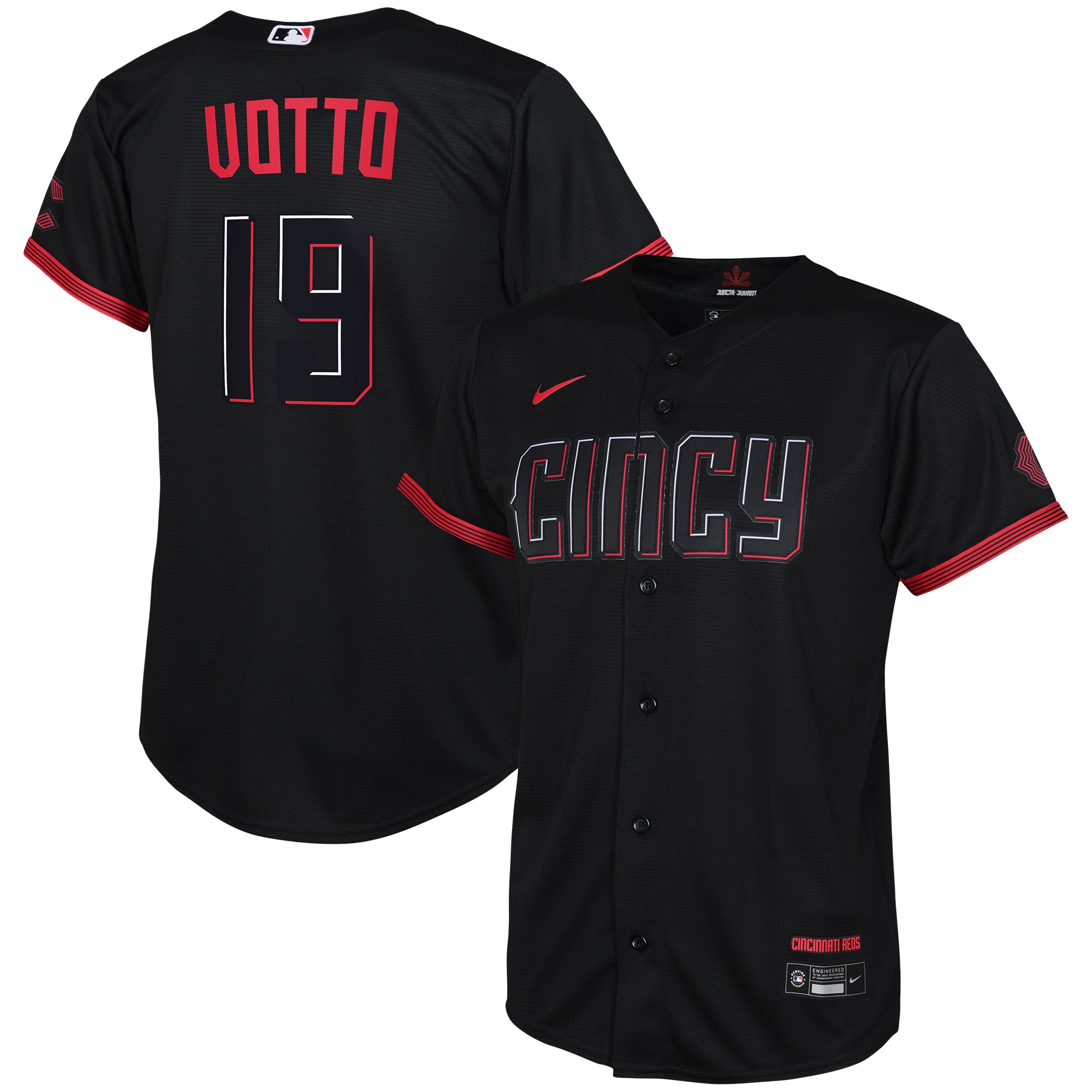 Joey Votto Cincinnati Reds Preschool 2023 City Connect Replica Player Jersey - Black