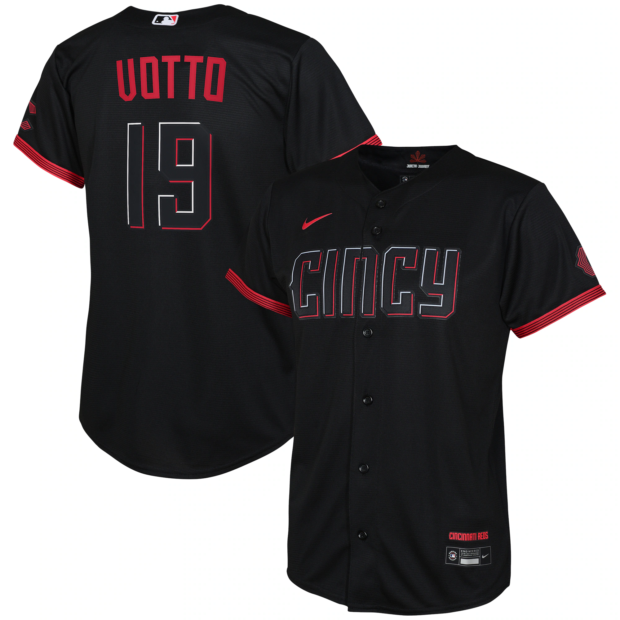 Joey Votto Cincinnati Reds Youth 2023 City Connect Replica Player Jersey - Black