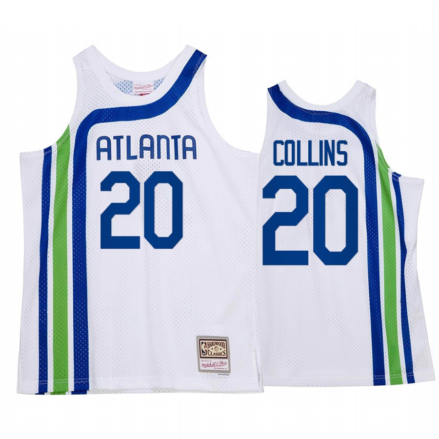 John Collins 20 Atlanta Hawks HWC Throwback Jersey White - JS174 