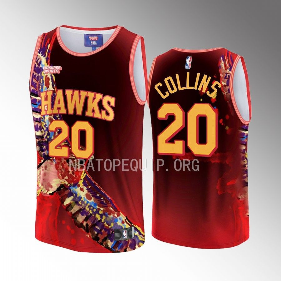 John Collins 20 Atlanta Hawks NBA & KidSuper Studios Unisex Hometown Jersey - JS971 