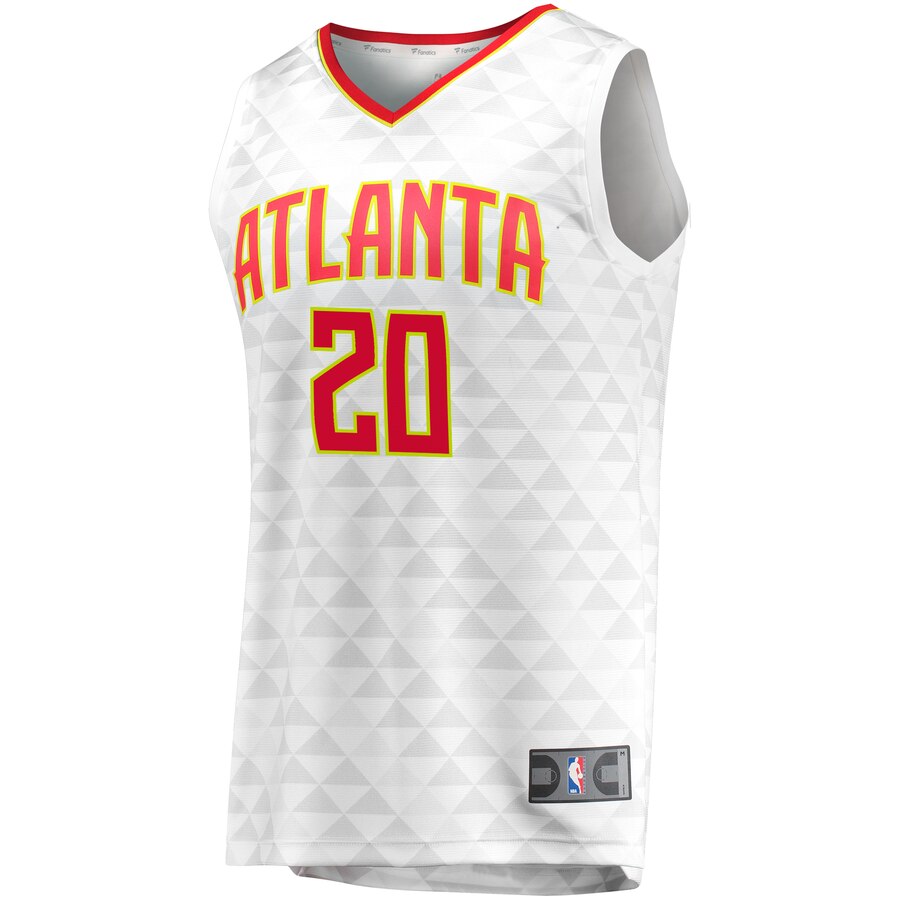 Alternative view of John Collins Atlanta Hawks Fanatics Branded Fast Break Replica Jersey - Association Edition - White