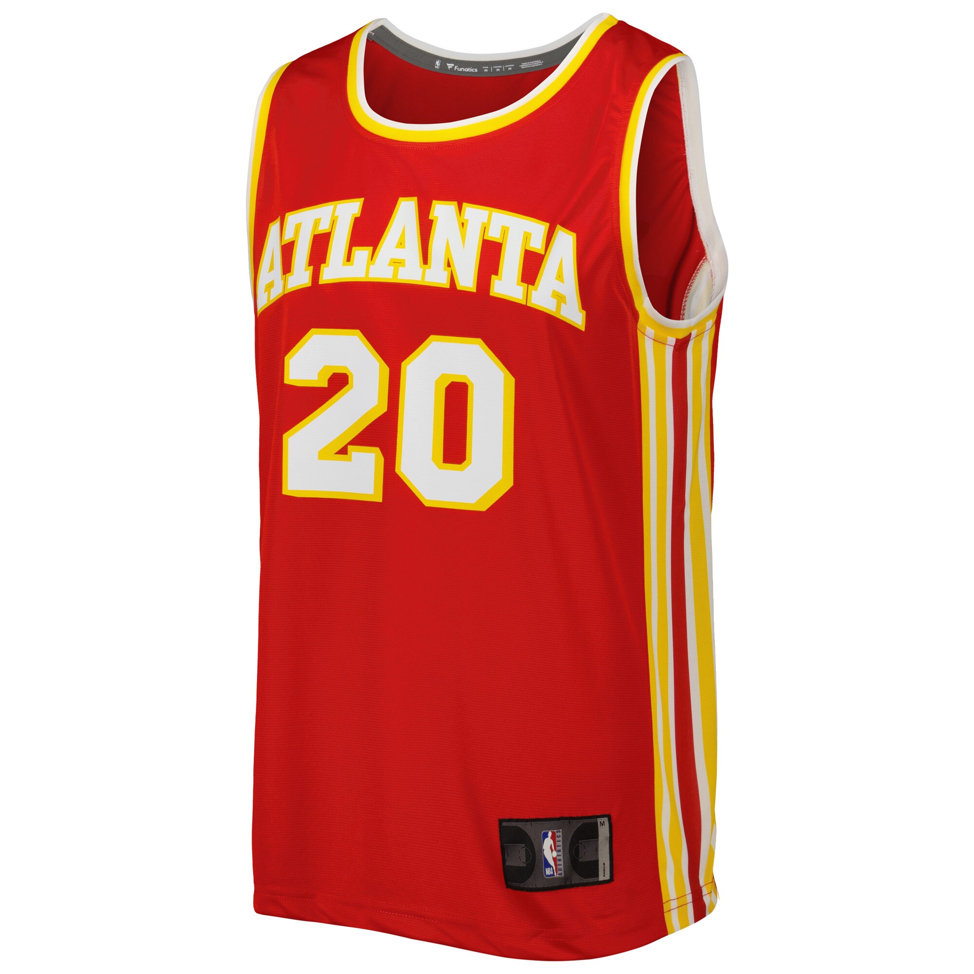 Alternative view of John Collins Atlanta Hawks Fanatics Fast Break Player Jersey Red - Icon Edition