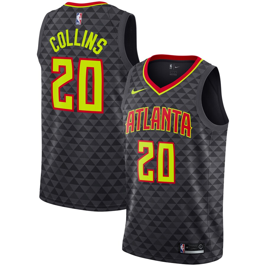 John Collins Atlanta Hawks Replica Swingman Jersey - Icon Edition - Black