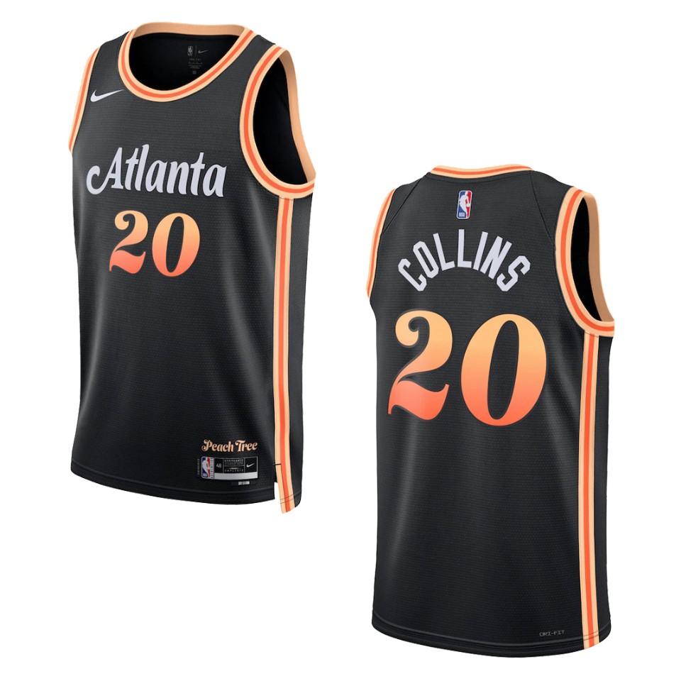 John Collins Black City Edition 2022-23 Atlanta Hawks Swingman Jersey