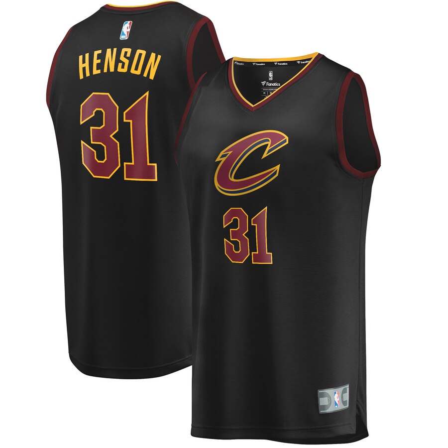 John Henson Cleveland Cavaliers Fanatics Branded Youth Fast Break Replica Player Jersey - Statement Edition - Black
