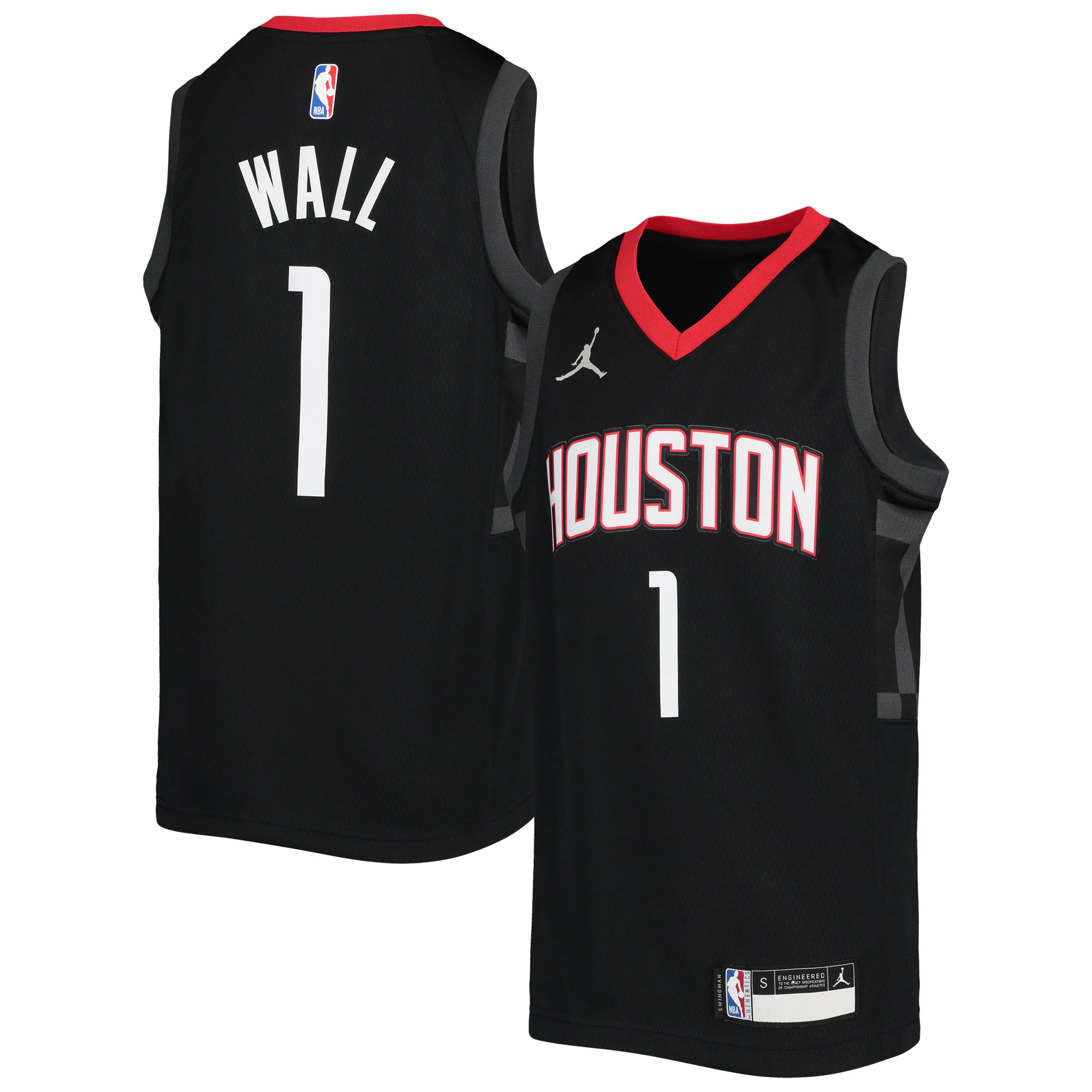 John Wall Houston Rockets Jordan Brand Youth 2020/21 Player Jersey - Statement Edition - Black