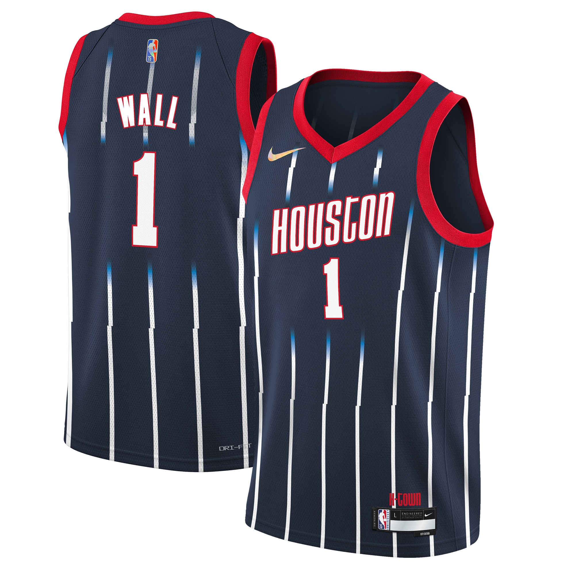 John Wall Houston Rockets Youth 2021/22 Swingman Jersey - City Edition - Navy