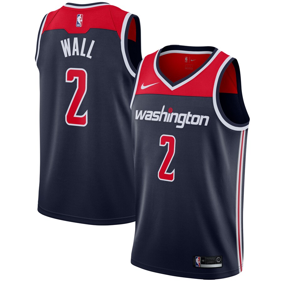 John Wall Washington Wizards Swingman Jersey - Statement Edition - Navy
