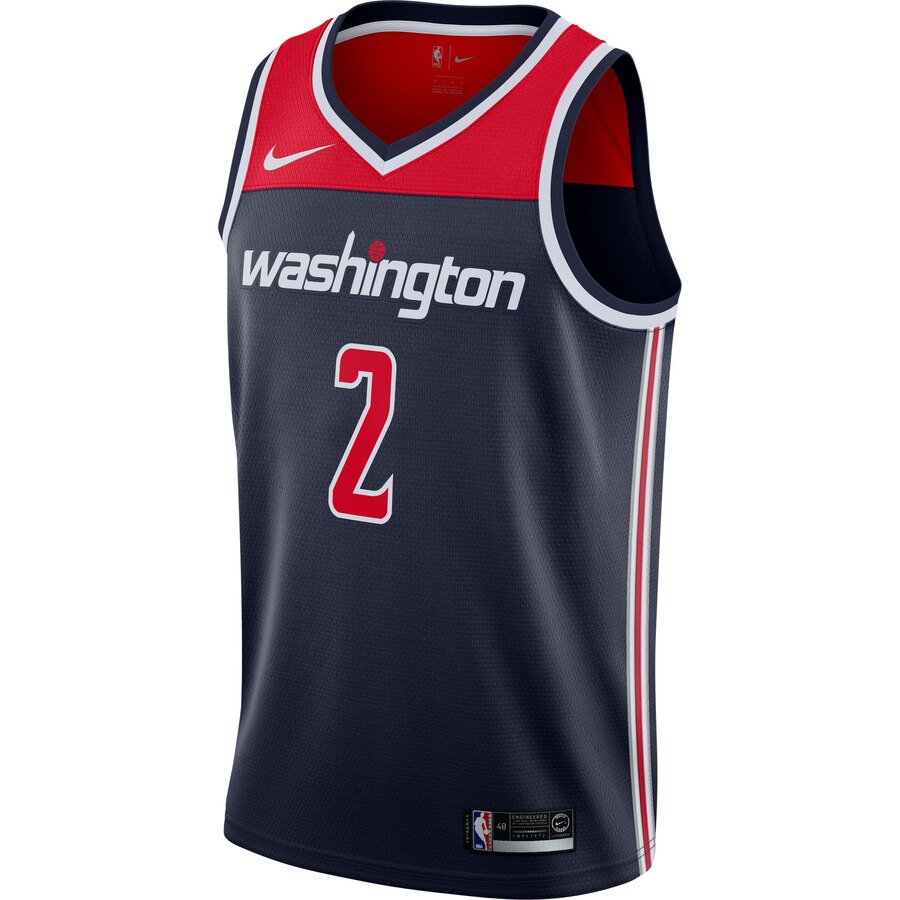 Alternative view of John Wall Washington Wizards Swingman Jersey - Statement Edition - Navy