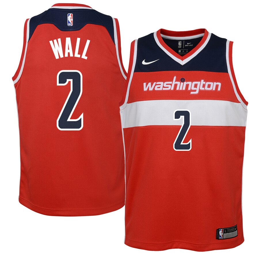 John Wall Washington Wizards Youth Swingman Jersey Red - Icon Edition