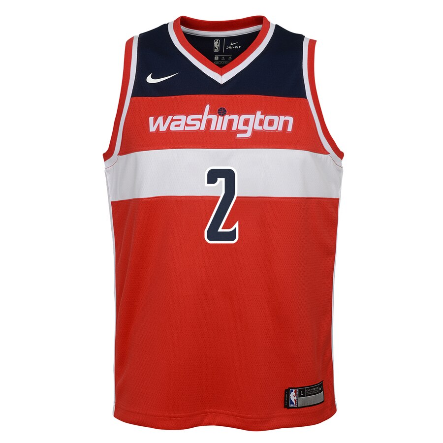 Alternative view of John Wall Washington Wizards Youth Swingman Jersey Red - Icon Edition