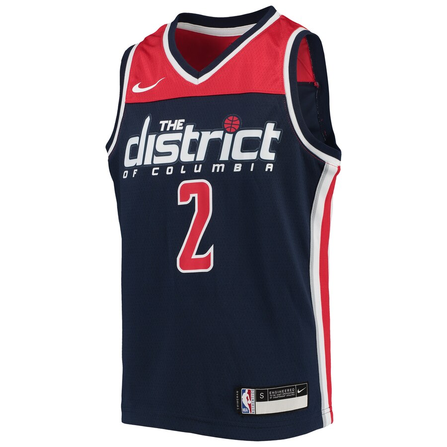 Alternative view of John Wall Washington Wizards Youth Swingman Player Jersey - Statement Edition - Navy